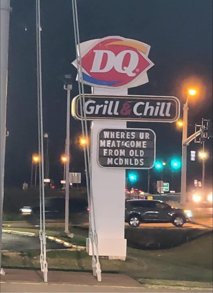 A DQ sign