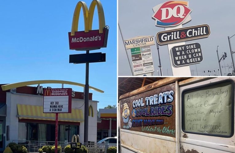 McDonald’s and DQ are having ‘salty’ sign war