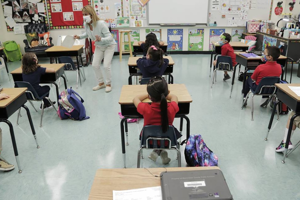 Children in a classroom