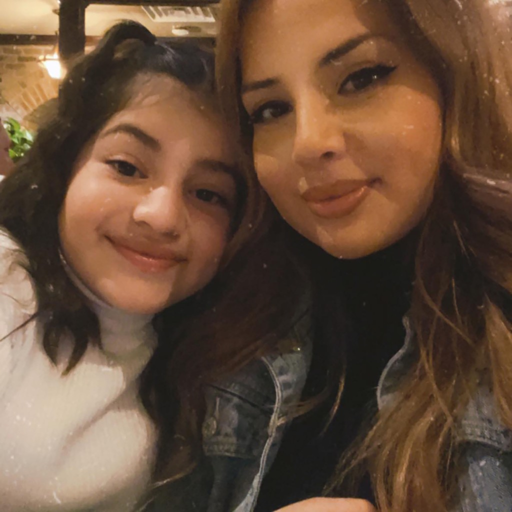Gwen Alvarez and daughter