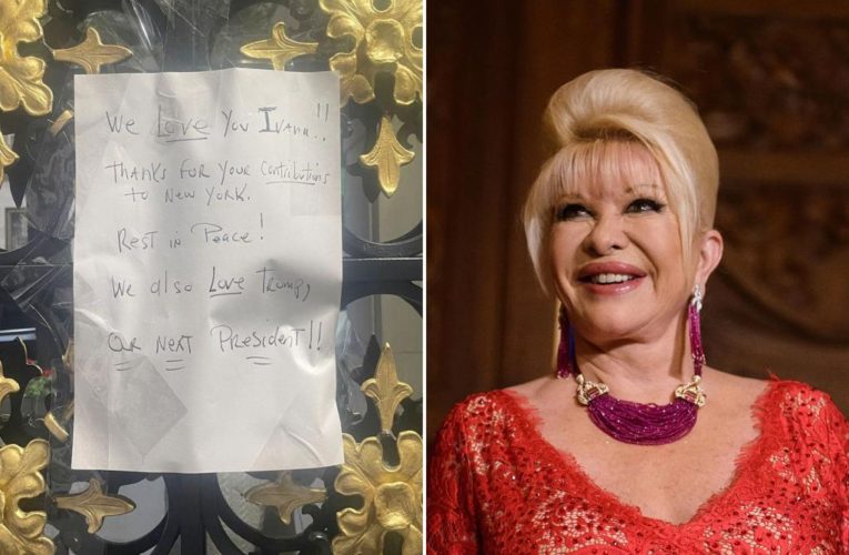 Ivana Trump mourners leave heartfelt note on apartment door following socialite’s death