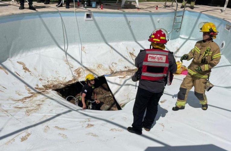 Israel sinkhole forms in swimming pool, killing man and injuring another