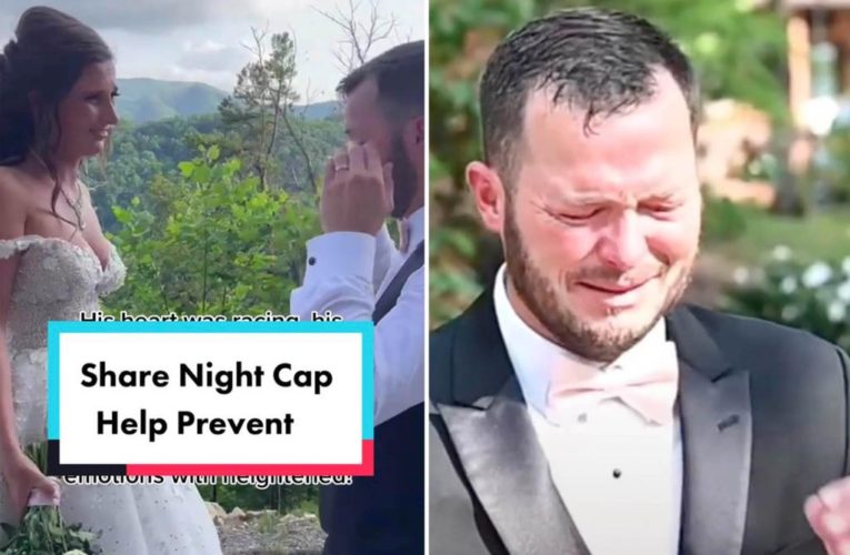 Bride films groom’s near ‘fatal’ freak-out after his drink was spiked