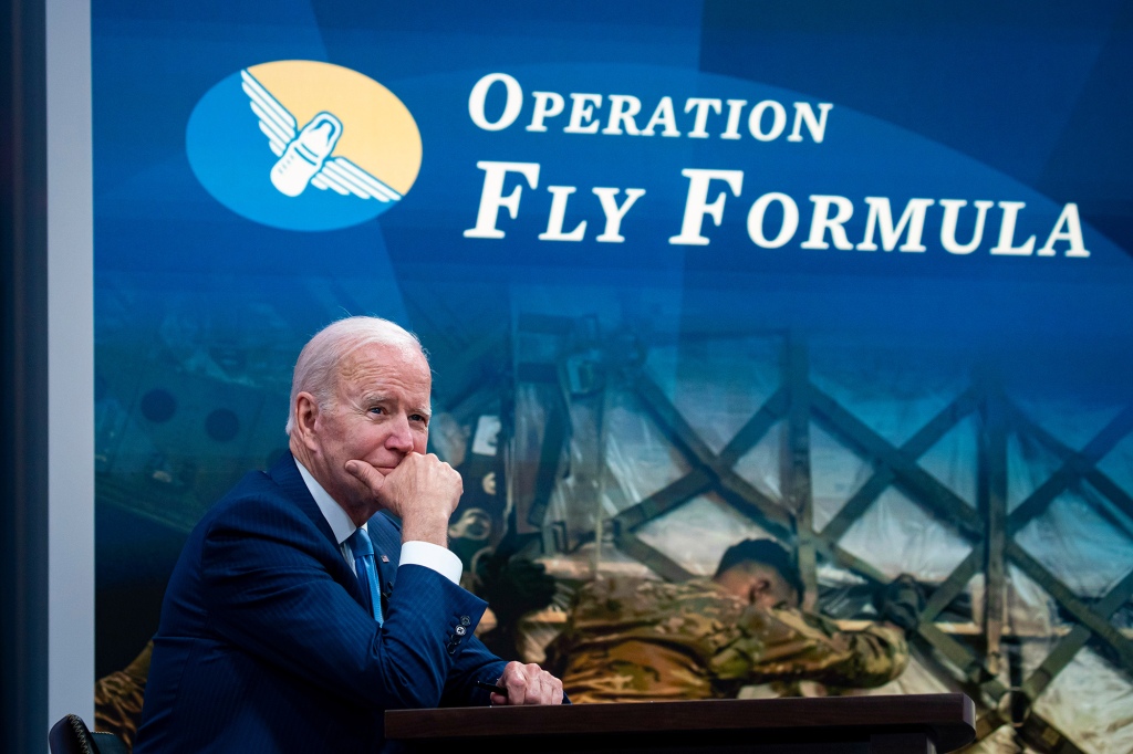 The Biden administration's Operation Fly Formula has shipped about 61 million eight-bottle equivalents of formula to the US.