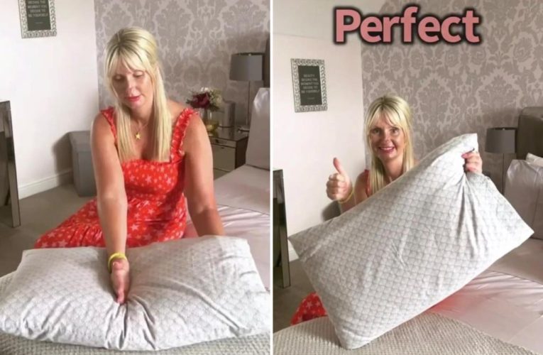 Here’s a 30-second test to tell if you need to toss pillows
