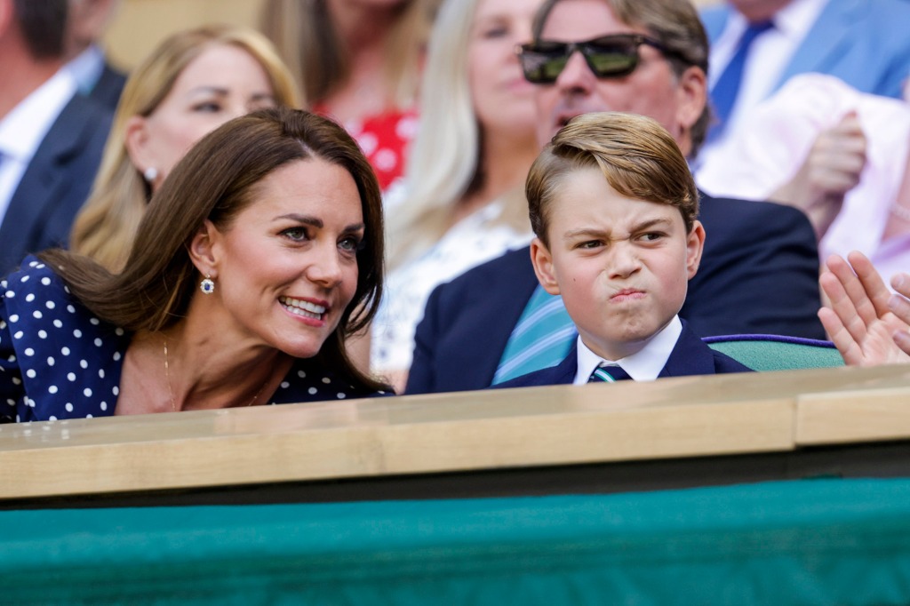 George has previously had lessons with tennis legend Roger Federer. 