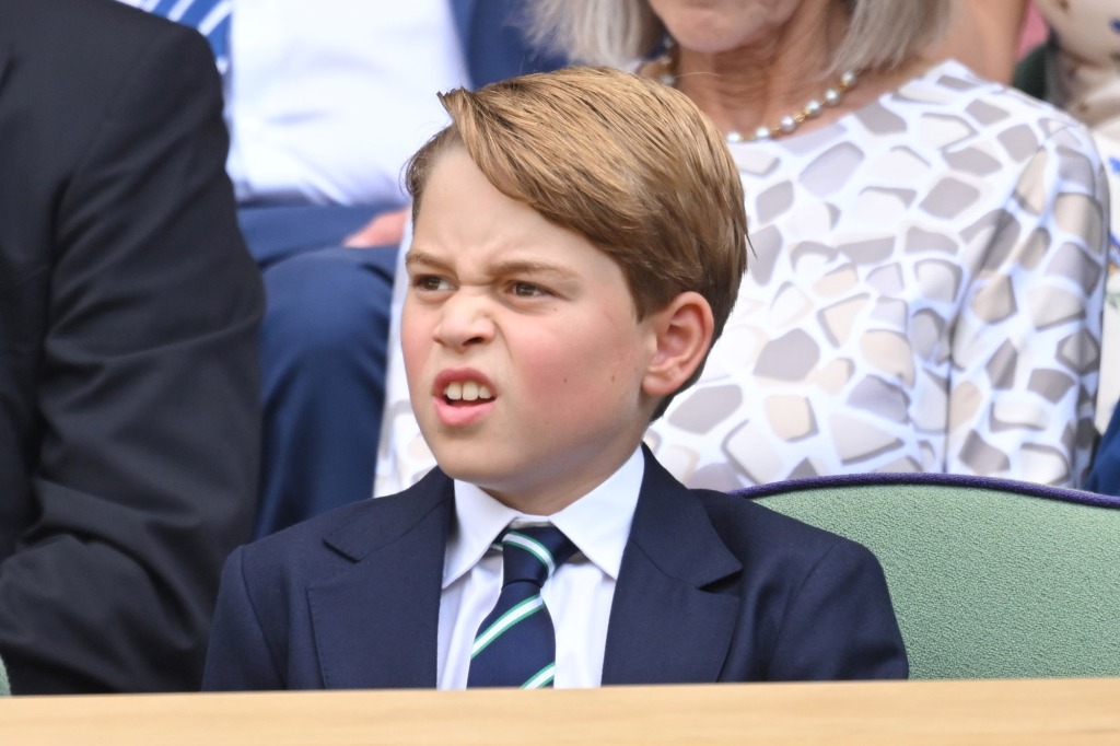 This was Prince George's first time watching Wimbledon in the royal box at Centre Court.