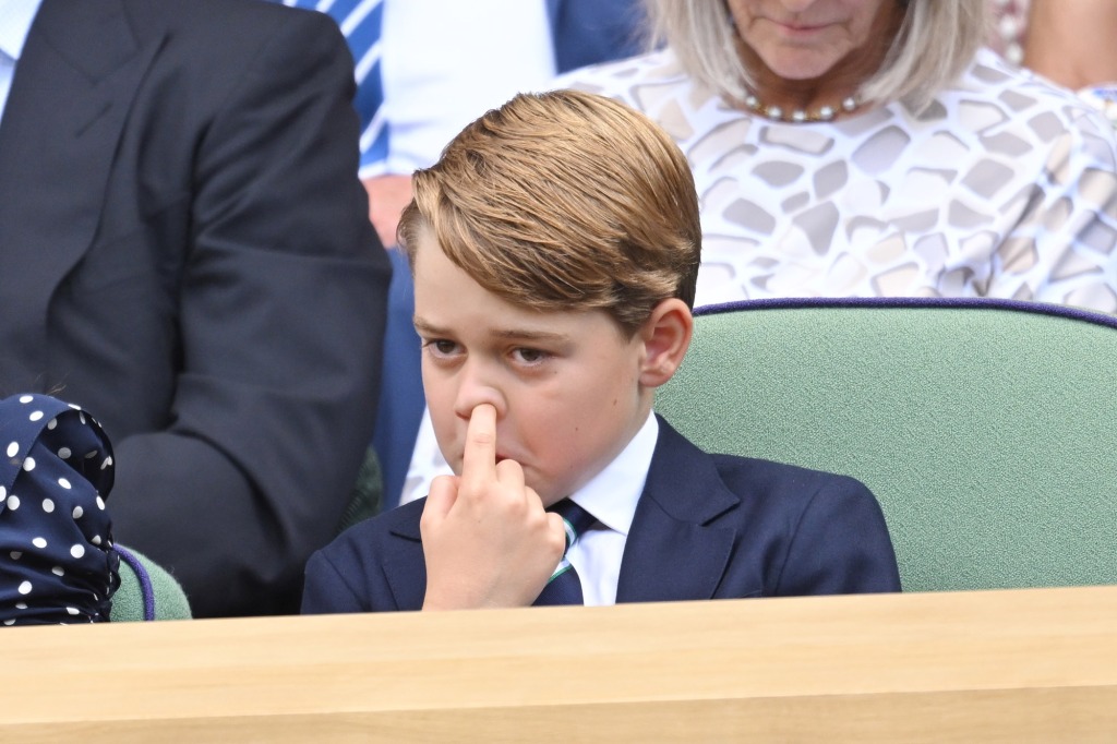 Prince George picking his nose