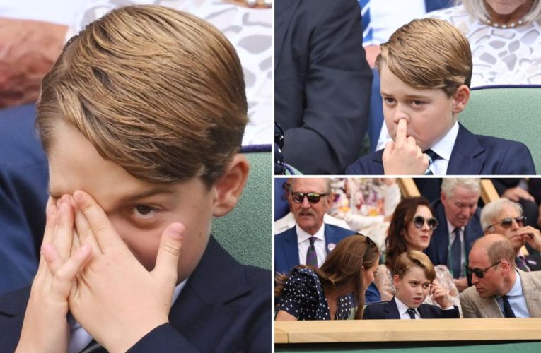 Prince George puts on spirited display at Wimbledon final