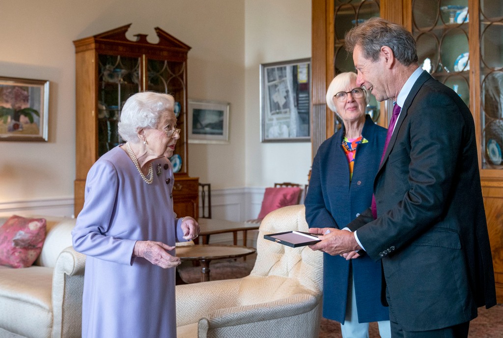 The 96-year-old Queen Elizabeth last week in Scotland.