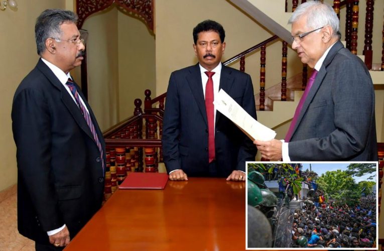 Sri Lanka prime minister Ranil Wickremesinghe sworn in as interim president