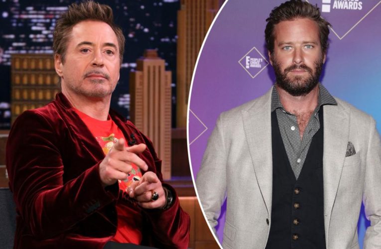 Robert Downey Jr. helped pay for Armie Hammer’s rehab: report
