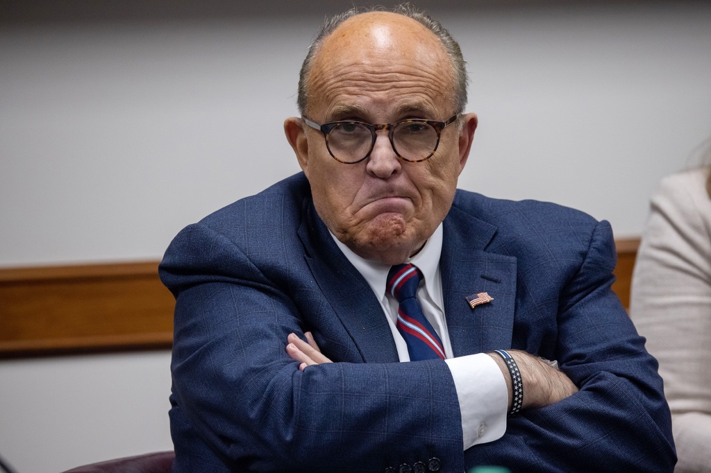 President Trump's lawyer, and former New York Mayor, Rudy Giuliani is seen inside of the Georgia State Capitol in Atlanta, Georgia during an election hearing on December 3rd.
Election hearing, Atlanta, USA