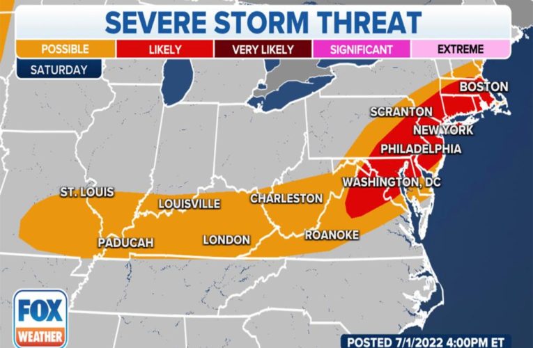 East Coast to get slammed by severe storm weather, Tropical Storm Collin warnings issued