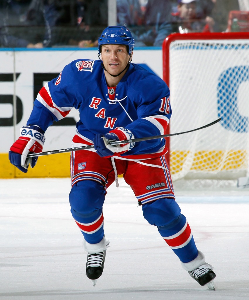 Avery played for the Rangers twice, from 2007-2008 and 2009-2012.