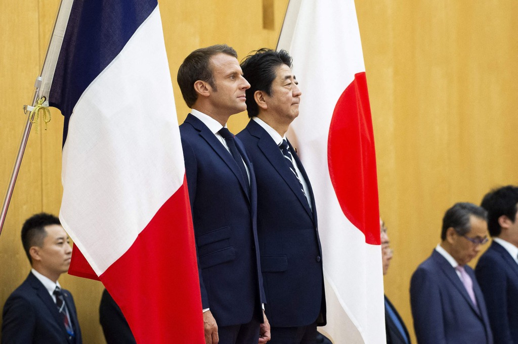 French President Emmanuel Macron paid tribute to Abe following the fatal shooting.