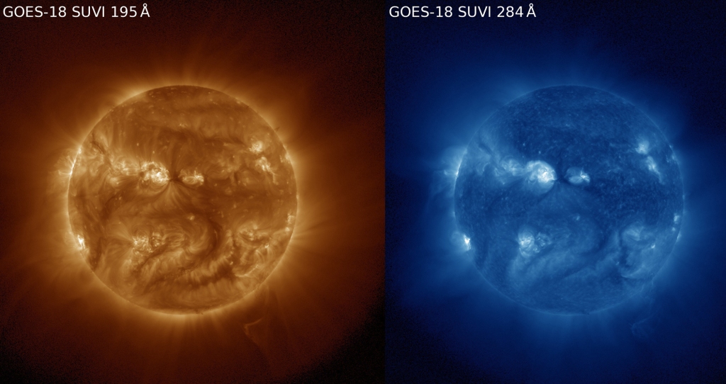 Different variations of SUVI have flown on the newest GOES satellites starting with GOES-16 in 2017. GOES-U will launch in 2024 and observe the sun until at least 2040.