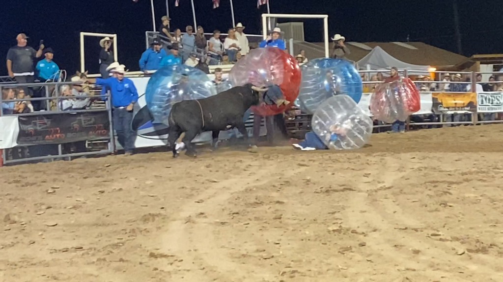 "When we initially saw them come out we were all laughing saying we wished we’d signed up, since it just looked like they’d be racing in bubble balls," described a spectator named Emma.