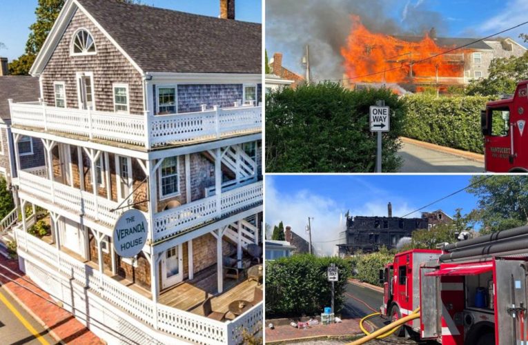 Nantucket’s 338-year-old Veranda House Hotel gutted by fire