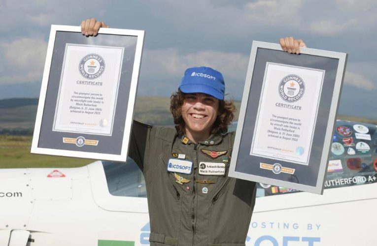 Watch: European teen becomes youngest person to fly around the world solo