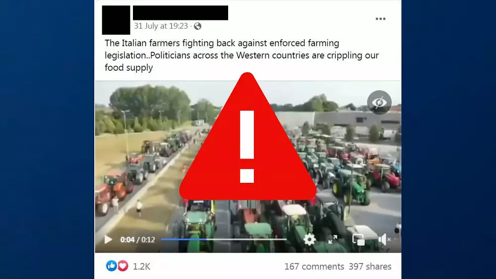 Fact check: Misleading beer festival video claims to show Italian farmers’ protest