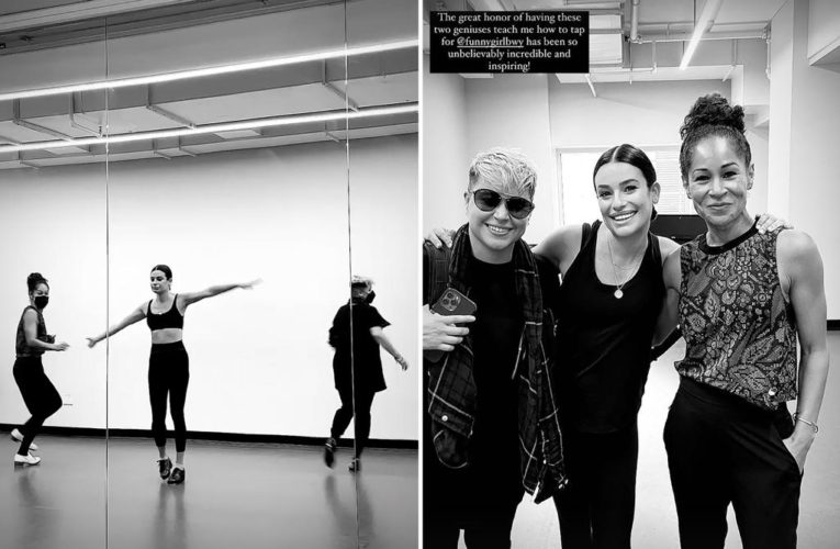 Lea Michele ready to steal ‘Funny Girl’ spotlight in show rehearsal