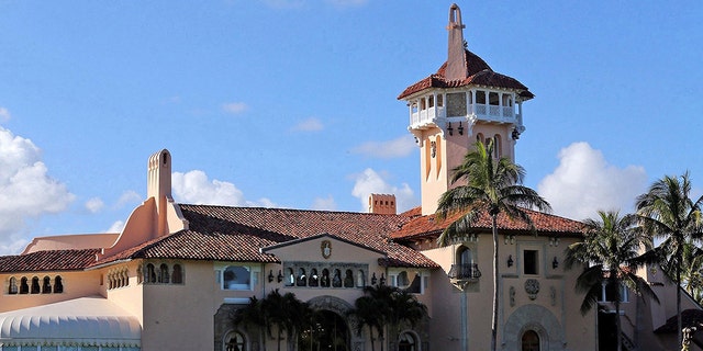 Former president Donald Trump's Mar-a-Lago resort in Palm Beach, Florida. 