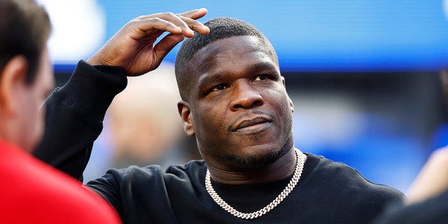 Free agent and former San Francisco 49er Frank Gore before the NFC Championship Game against the Los Angeles Rams at SoFi Stadium in Inglewood, California, on Jan. 30, 2022.