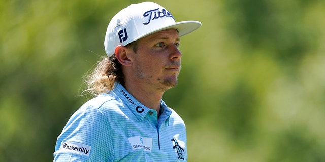 Cameron Smith, of Australia, walks off the sixth tee during the third round of the St. Jude Championship golf tournament, Saturday, Aug. 13, 2022, in Memphis, Tenn. 