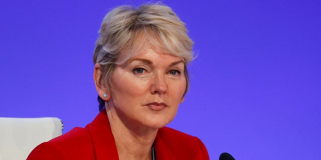 U.S. Energy Secretary Jennifer Granholm attends the UN Climate Change Conference (COP26), in Glasgow, Scotland, Britain, November 4, 2021. 