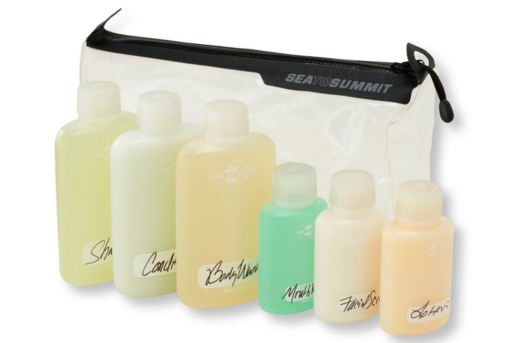 Sea to Summit Traveling Light TPU Clear Zip-Top Pouch with Bottles, $26.95