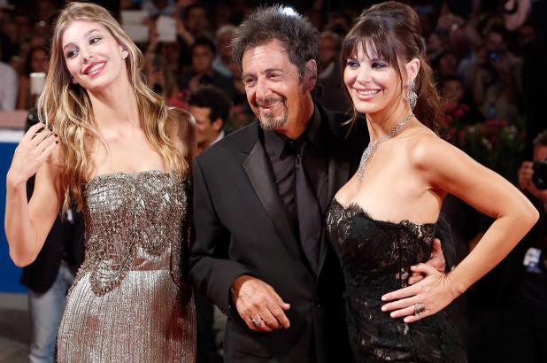 Camila Sola, Al Pacino and Lucila Sola at the Venice Film Festival.