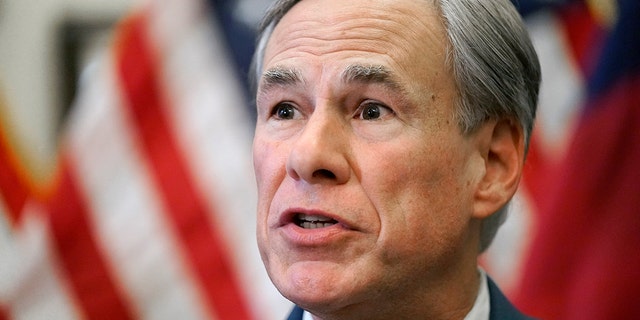 Texas Gov. Greg Abbott speaks at a news conference in Austin, Texas on June 8, 2021. 