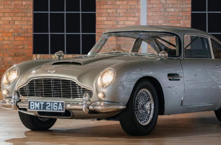 James Bond’s ‘illegal’ Aston Martin DB5 with Gatling guns could sell for $2 million