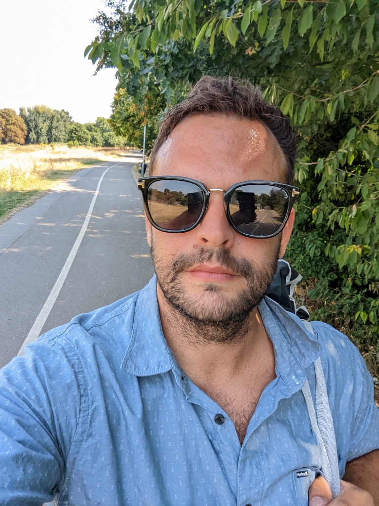 Dan, 36, posing for a selfie.