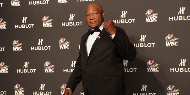 George Forman attends the Hublot x WBC "Night of Champions" Gala at the Encore Hotel in Las Vegas, Nevada, on May 3, 2019.