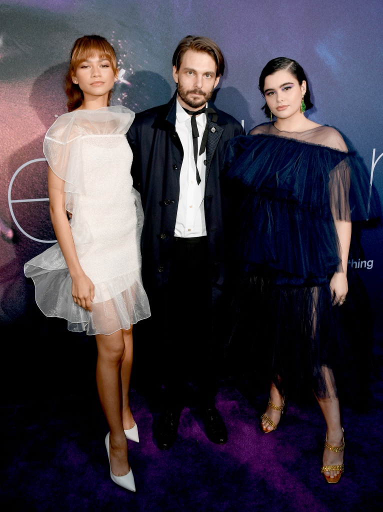 Ferreira pictured with co-star Zendaya and "Euphoria" creator Sam Levinson.