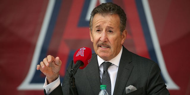 Los Angeles Angels owner Arte Moreno answers questions during a press conference to introduce Anthony Rendon at Angel Stadium of Anaheim Dec. 14, 2019, in Anaheim, Calif.