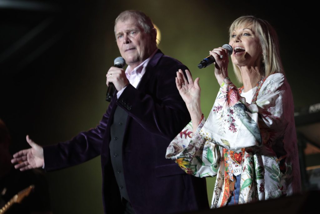 Farnham was the last person to perform on stage with Olivia Newton-John.