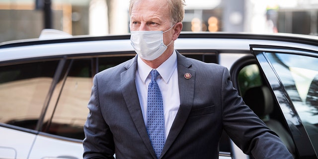 Rep. Kevin Hern, R-Okla., arrives for the House Republican leadership elections at the Hyatt Regency on Capitol Hill on Tuesday, November 17, 2020. 