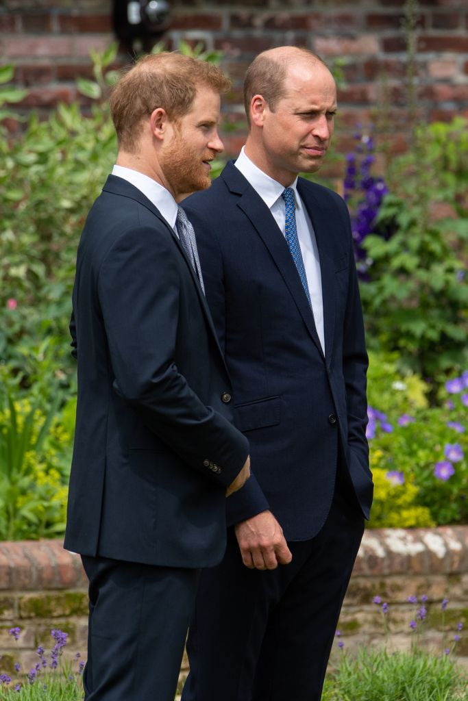 The estranged brothers are pictured together last year. The tension between the two — who were once incredibly close — was visible. 