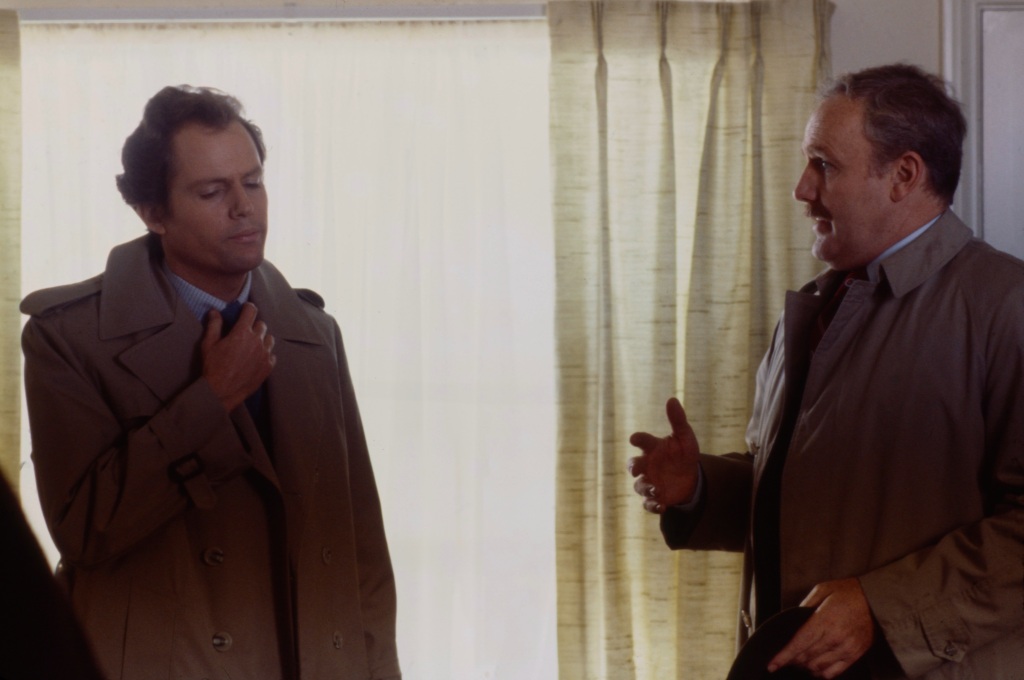 Richard Roat (right) and Cliff De Young have a conversation in the ABC movie 'Fun and Games'. 