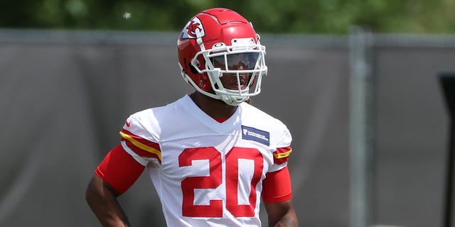 Kansas City Chiefs safety Justin Reid (20) during OTA offseason workouts June 2, 2022, at the Kansas City Chiefs Training Facility in Kansas City, Mo. 