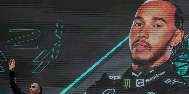 Lewis Hamilton of Great Britain and a Mercedes AMG Petronas driver won second place at the Hungarian Aramco Formula 1 Grand Prix July 31, 2022, in Mogyoród, Hungary. 