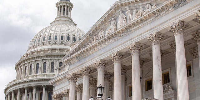 The U.S. Capitol is seen on August 6, 2022, in Washington, DC. The U.S. Senate plans to work through the weekend to vote on amendments to the Inflation Reduction Act, expected to conclude on Sunday, August 7, 2022. 