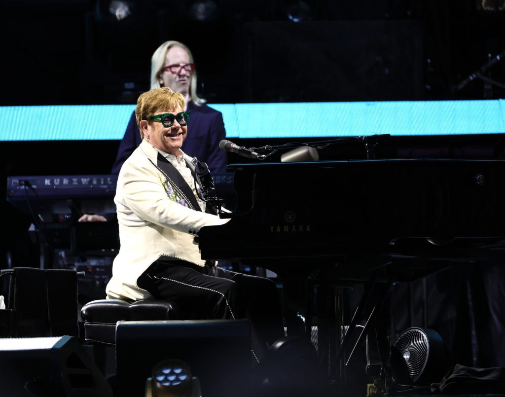 Elton John performs at MetLife Stadium on July 23, 2022 in East Rutherford, New Jersey. 