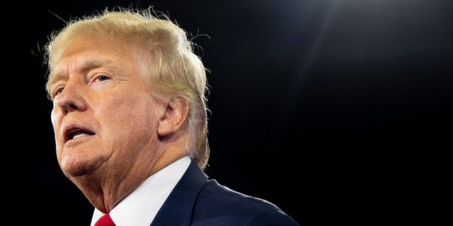 Former U.S. President Donald Trump speaks at the Conservative Political Action Conference (CPAC) at the Hilton Anatole on August 06, 2022, in Dallas, Texas. 