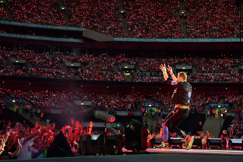 Around 90,000 fans attended Coldplay's London shows at Wembley Stadium.