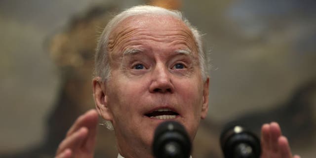 U.S. President Joe Biden speaks on student loan debt in the Roosevelt Room of the White House August 24, 2022 in Washington, DC. P