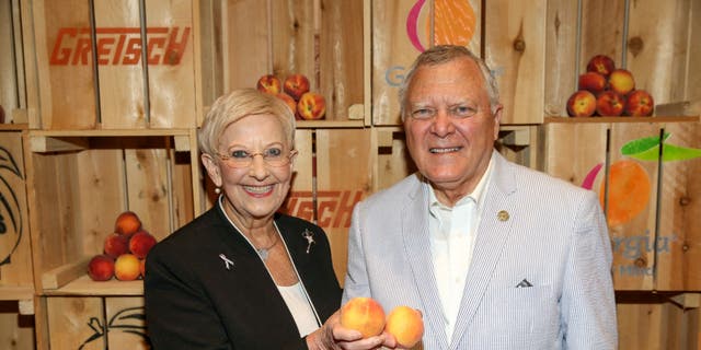 Sandra Deal and then-Governor of Georgia Nathan Deal attend the 5th Annual Georgia On My Mind presented by Gretsch at Ryman in Nashville at Ryman Auditorium on June 26, 2018, in Nashville, Tennessee.